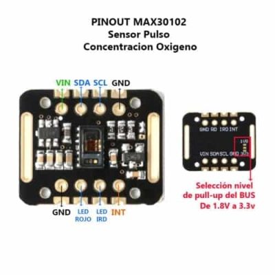 MAX30102 Sensor Pulso Concentracion Oxígeno - Edutron